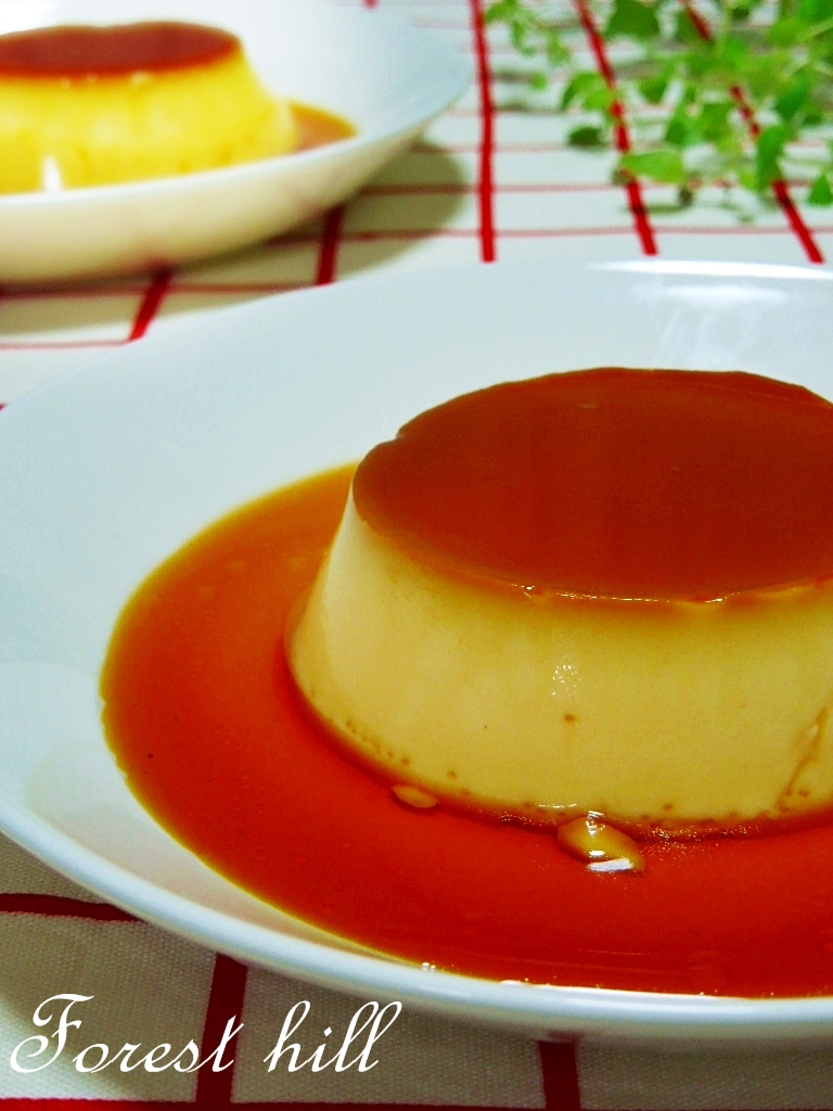 Recipe】Japanese style custard pudding. カスタードプリンの作り方